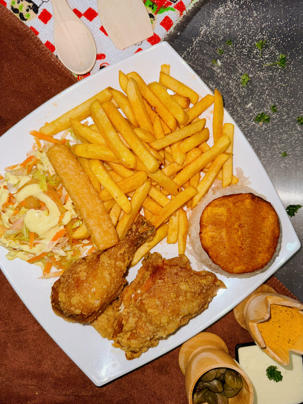 Bandeja con Broaster